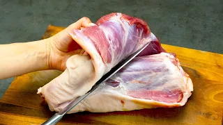 A pork ham hock recipe, without baking. You will never buy cold meat ever again
