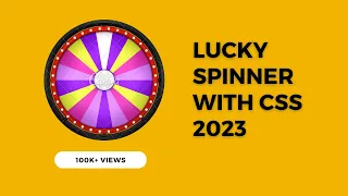 CSS Spinning Wheel Animation || Lucky Spin Wheel || HTML CSS JS || May 2022