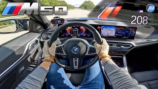 BMW i4 M50 (544hp) | Fast Autobahn Range & Charge⚡️🔋 | by Automann in 4K