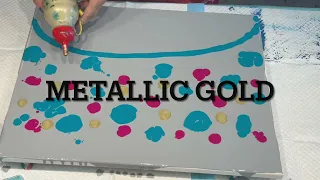 WOW 🤩 EASY SUPER SWIPE~ GORGEOUS CELLS AND LACING PUDDLE POURING FLUID ART MAGIC