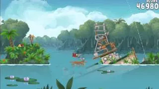 Angry Birds Rio Blossom River Level 10