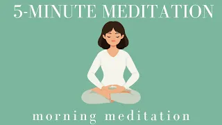 5 Minute Morning Meditation Guided for Clearing, Positivity & Grounding ✨ (2.0 Shift!)