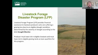 USDA Drought Assistance Programs in 2023 (May 4, 2023 Webinar)