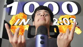 ASMR 1000 TRIGGERS IN 2:03