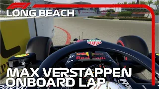 Max Verstappen Onboard Lap | 2020 Long Beach Grand Prix