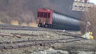 Oil Tanker Train Meets Ethanol Tanker Train. CSX Double Green Signals. Fast CSX Freight Train + More