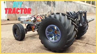 HOW TO MAKE SUPER HEAVY DUTY RC TRACTOR CHASSIS - FULL METAL
