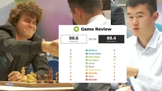 Magnus and Ding Play A Perfect Game of Chess