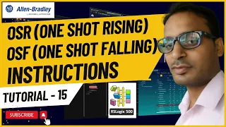 Allen Bradley PLC Training 15 - OSR (One Shot Rising) and OSF (One Shot Falling) Instructions