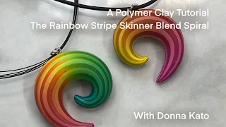 A Polymer Clay Tutorial: The Simple Rainbow Stripe Pendant