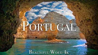 FLYING OVER PORTUGAL (4K UHD) - Relaxing Music Along With Beautiful Nature Videos - 4K Video UltraHD