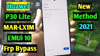 Huawei P30 Lite (MAR-LX1M) Frp Bypass/Google Account Unlock Emui 10 Android 10 Q | Without PC