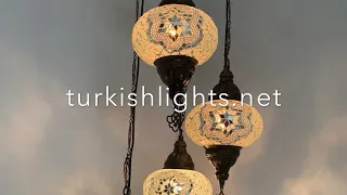 Turkishlights.net 4 ball mosaic chandelier