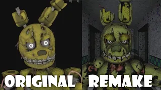 Five Funky Nights At Freddy's: Remake vs Original | Comparison