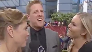 J.J. Watt Interview Gets Awkward After Lindsey Vonn Makes Sexual Joke