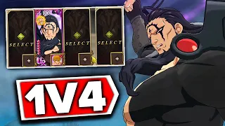 BROKEN DEMON KING 1V4 PVP!!! IS HE TOO STRONG?! | Seven Deadly Sins: Grand Cross