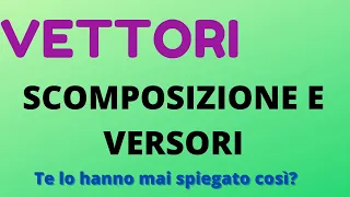 Scomporre un vettore conoscendo modulo e angolo e riscriverlo usando i versori