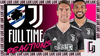 SAMPDORIA vs JUVENTUS || FULL TIME REACTIONS