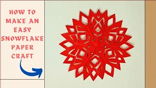 How to Make Cut Paper Snowflake Decorations