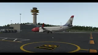 X-Plane 11 737 Zibo Kristiansand - Oslo Nor Sub