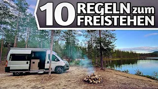 Freistehen und Wildcampen - Meine 10 WICHTIGSTEN REGELN - Übernachten im Auto, Camper & Wohnmobil