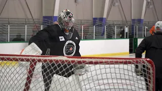 Flyers Mic'd Up: Carter Hart - NHL Outdoors Practice