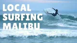 Серфинг в Малибу, реальный серфинг & Surfing in Malibu