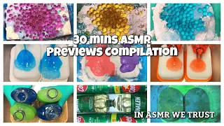 ASMR Previews Compilation (30 mins) - Bleach, Pine, Laundry Powder, Dish Soap Sponge Squeezing