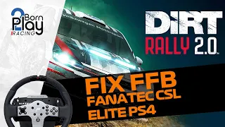 Dirt Rally 2 - PC - Fix FFB pour Fanatec CSL Elite PS4