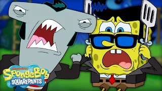 Is SpongeBob a Shark? 🦈 | Full Scene 'Sharks v. Pods' | SpongeBob