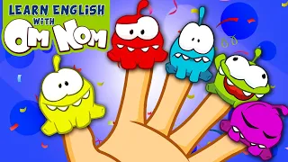 Five Little Fingers Song | Om Nom Finger Family | Nursery Rhymes and Baby Songs for Children