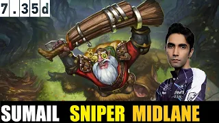 🤯 SUMAIL [SNIPER] MID 7.35D- DOTA 2 HIGHEST MMR MATCH #dota2   #dota2gameplay   #sumail