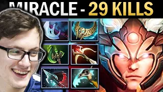 Invoker Gameplay Miracle with 29 Kills and Parasma - Dota 7.36