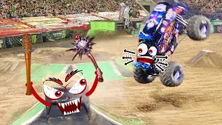 Doodles Monster truck Crashes & Fails | Loss of Control Crashes - Woa Doodland