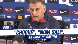 PSG : "Choqué", "nom sali", la conférence de presse de Christophe Galtier