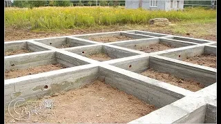 Ленточный фундамент . Строим дом из газоблока. ч.1
