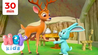 Dans Sa Maison Un Grand Cerf, et plus de chansons ! 🦌 | HeyKids Comptines pour bébé | Animaj Kids