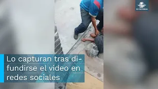 Con un tubo, sujeto golpea en la cabeza a abuelita en Ecatepec