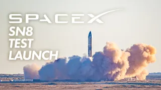 SpaceX Starship SN8 12.5 km High Altitude Test Launch and Explosion December 9, 2020