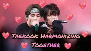 Taekook Harmonizing Together 💜💜