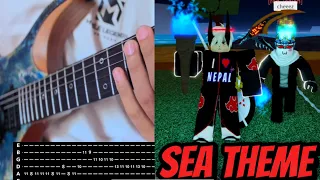 Blox Fruits Sea Theme Guitar Tutorial and Tabs (PART 1)