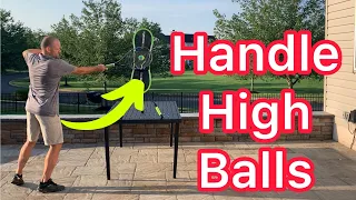 How To Handle High Balls In Tennis (Forehands And Backhands)