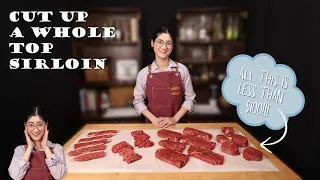 How to Cut a Whole Beef Top Sirloin | Made Simple at Home