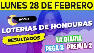 Sorteo 9PM Loto Honduras, La Diaria, Pega 3, Premia 2, Lunes 28 de Febrero del 2022 | Ganador 😱🤑💰💵