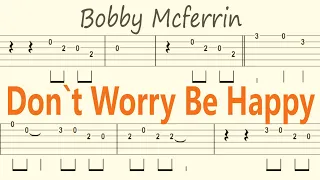 Don`t Worry Be Happy / Bobby Mcferrin Guitar Solo Tab+BackingTrack