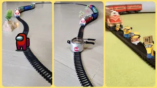 Random Objects are placed on the railway track and train is approaching fast | Centy Train #train