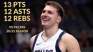 Luka Doncic 13 Pts 12 Rebs 12 Asts Highlights vs Indiana Pacers | NBA 20/21 Season