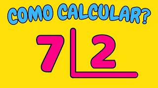 COMO CALCULAR 7 DIVIDIDO POR 2?| Dividir 7 por 2