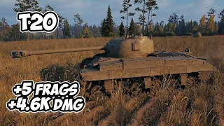 T20 - 5 Frags 4.6K Damage - Very small master! - World Of Tanks