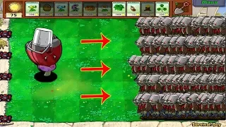 99999 Gatling Pea Fire vs Buck Ket Head Zombies Plants vs Zombies